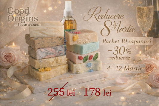 Pachet special cu 10 săpunuri naturale